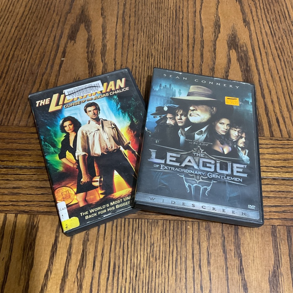 The Librarian Curse of Judas Chalice & League of Extraordinary Gentlemen DVDs 📀